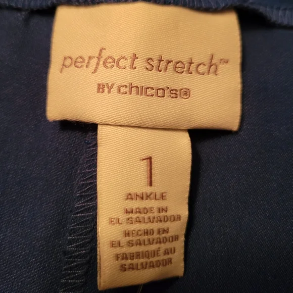 NWT Chico's Vibrant Blue Ankle Pants - Picture 7 of 11